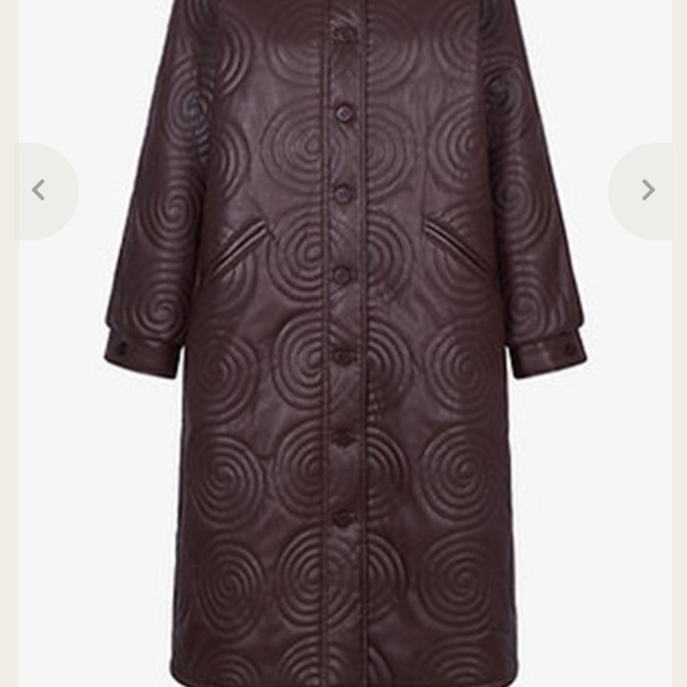 NWT house of sunny cosmo overcoat brown